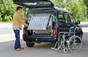 RLK- Z Rollstuhlrampe f�r das Auto, 3 fach faltbar