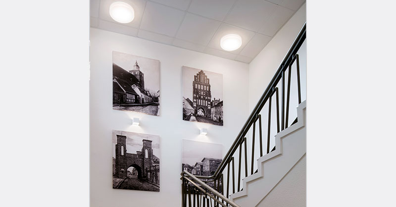 Deckenleuchten im Treppenhaus