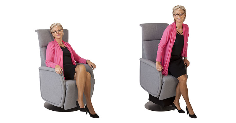 Moderner Funktions-Sessel auf Körpermaß mit Aufstehfunktion