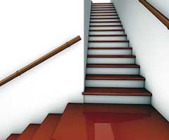 beschichtete Treppe beschichtete Treppe